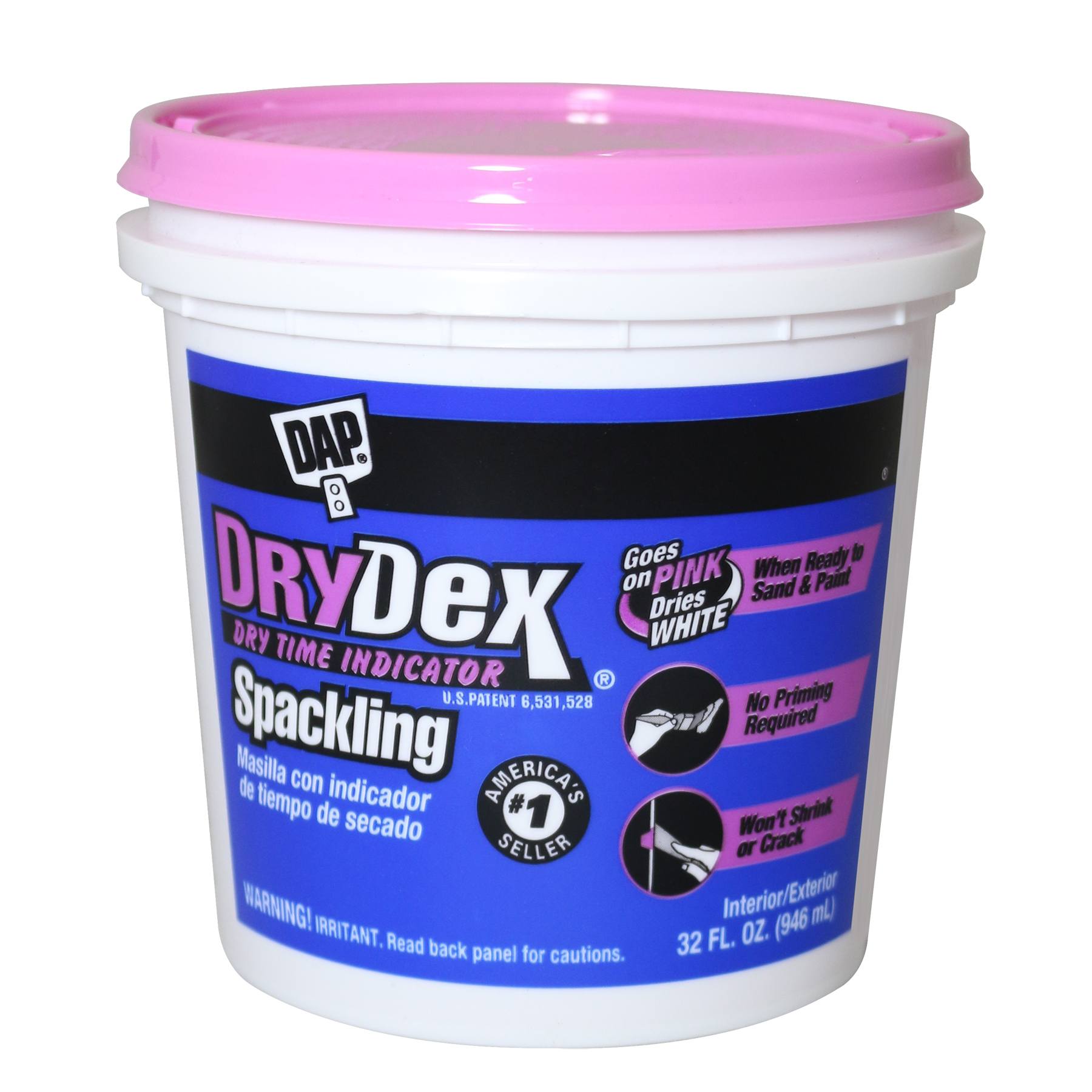 DAP DryDex® Dry Time Indicator Spackling 32fl oz Pink/White – Benjamin ...